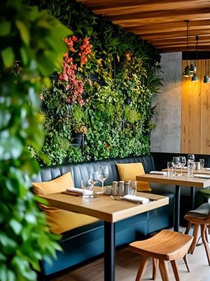 Restaurant interior or dining room